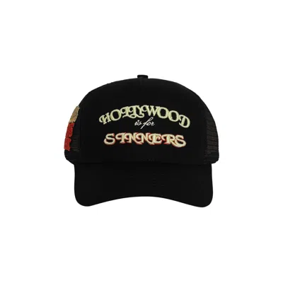 Pre-owned Amiri Sinners Trucker Hat 'black' | Men's Size Onesize