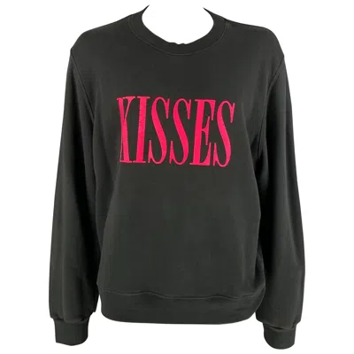 Pre-owned Amiri Size Xl Black Graphic Cotton Crew-neck Sweatshirt