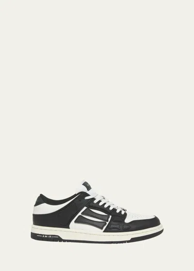 Amiri Skel Bicolor Low-top Sneakers In Black