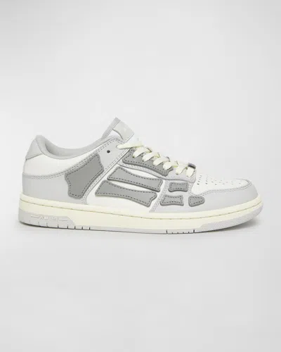 Amiri Skel Colorblock Low-top Sneakers In 030 Grey