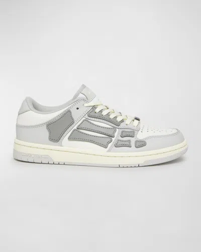 Amiri Skel Colorblock Low-top Sneakers In Grey