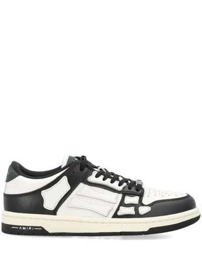 Amiri Skel Colour-block Leather Sneakers In Black