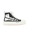 Amiri Premium Leather Sneakers With Pull-tab And Rubber Toe Cap In Black