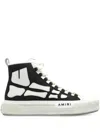 Amiri Premium Leather Sneakers With Pull-tab And Rubber Toe Cap In Black