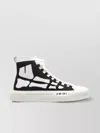 Amiri Skel Court Hi-sneakers Leather Trim In White