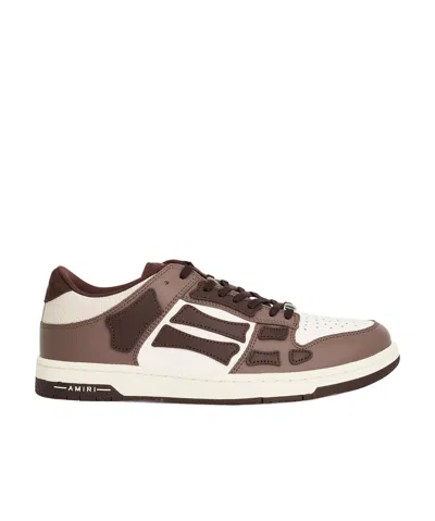 Amiri Skel Lace-up Sneakers In Brown