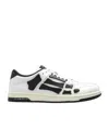 Amiri Skeleton Leather Low-top Sneakers With Distinctive Graphics In White
