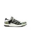 Amiri Low Top Camouflage Pattern Rubber Sole Sneakers In Multi