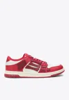 Amiri Low Top Sneakers Contrast Panels In Red