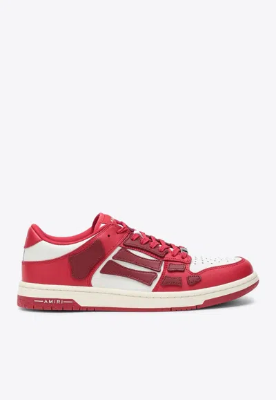 AMIRI SKEL LEATHER LOW-TOP SNEAKERS
