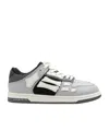 Amiri Kids Gray Mesh Skel Top Low Sneakers In White