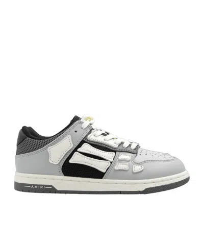 Amiri Kids Gray Mesh Skel Top Low Sneakers In Grey