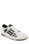 Amiri 'skel Top Low' White And Black Sneaker With Logo Patch On The Tongue And Contrasting Details On The In White/black
