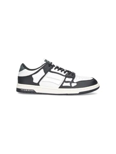 AMIRI SKEL" LOW TOP SNEAKERS - WHITE