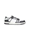 Amiri Multicolor Leather And Fabric Bandana Denim Skel Sneakers
