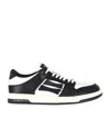 Amiri Skel Top Low Black And White Sneakers With Logo Patch On Thetongue And Contrasting Details On The Si In Black