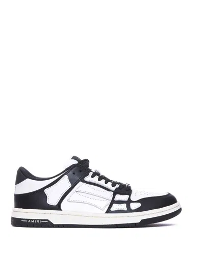 Amiri Mens Black Skel Top Bandana-print Leather Low-top Trainers