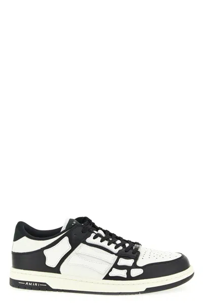 Amiri Mens Black Skel Top Bandana-print Leather Low-top Trainers
