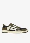 Amiri Panel Sneakers Rubber Sole Low Top In Green