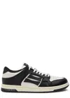 Amiri Skel Top Low Black And White Sneakers With Logo Patch On Thetongue And Contrasting Details On The Si In Black