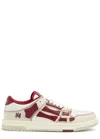 Amiri Skel Low Top Sneakers With Monogram Print In Red