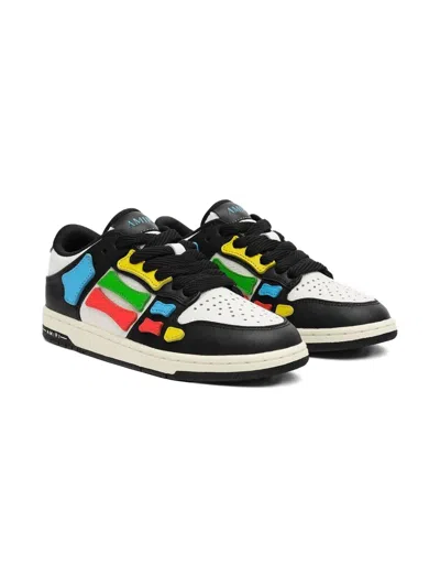 Amiri Kids' Skel Panelled Sneakers In Black