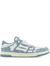 Amiri Two-tone Boucle Skel Sneakers