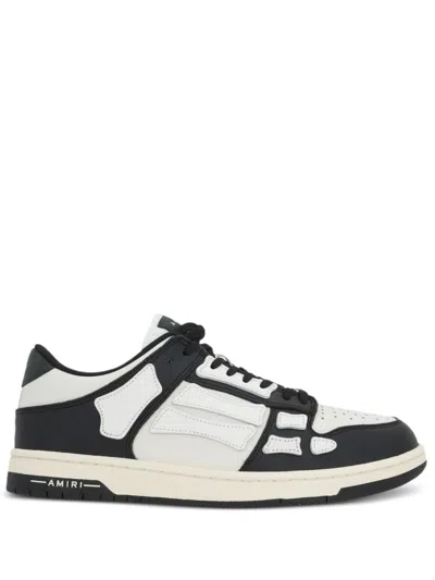 Amiri Skeleton Application Sneakers With Two-tone Rubber Sole In Multi