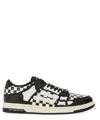 Amiri Checkered Skel Top Low Sneakers In Black