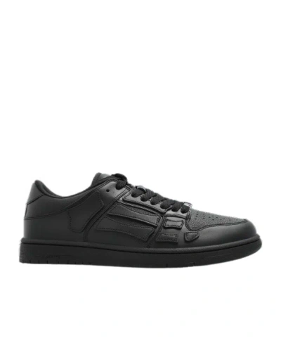 Amiri Cny Skel Top Low Sneakers In Black