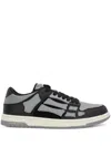 Amiri 'skel Top Low' Black Sneakers With Skeleton Patch In Grau