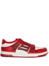Amiri Low Top Sneakers Contrast Panels In Red