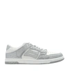 Amiri Skel Top Glitter Panelled Sneakers In Gray