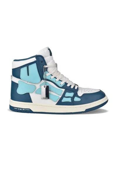 Amiri Skel Top High Sneakers In Blue