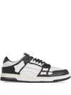 Amiri Mens Black Skel Top Bandana-print Leather Low-top Trainers In White
