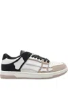 Amiri Skel Top Low Panelled Suede Sneakers In Neutral