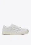 Amiri Pacific Bones Leather Panelled Sneakers In White