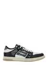 Amiri Skel Top Black Low Top Sneakers With Logo Patch On The Tongue And Logo Lettering On The Heel In Leat In Black