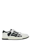 Amiri Skel Top Low Black And White Sneakers With Logo Patch On Thetongue And Contrasting Details On The Si In White