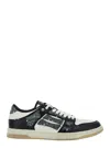 Amiri Skel Top Black Low Top Sneakers With Logo Patch On The Tongue And Logo Lettering On The Heel In Leat In Black