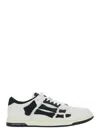 Amiri Skel Top Low Black And White Sneakers With Logo Patch On Thetongue And Contrasting Details On The Si In White