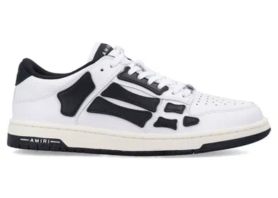 Pre-owned Amiri Skel Top Low (2024) (women's) Sneakers In White/black