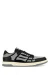 Amiri 'skel Top Low' Black Sneakers With Skeleton Patch