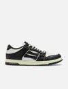 Amiri Skel Sneakers In White And Black Leather In Black
