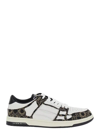 Amiri Sporty Black Sneakers With Unique Pattern Design