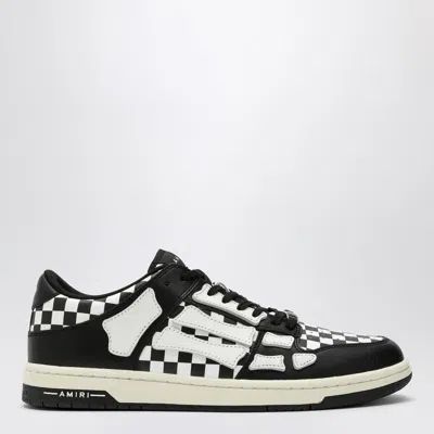 Amiri Skel Top Low Black/white Plaid Sneaker