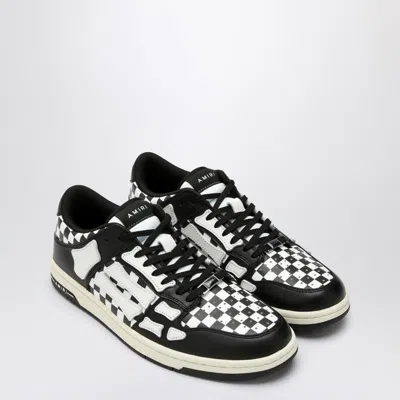 AMIRI AMIRI SKEL TOP LOW BLACK/WHITE PLAID SNEAKER