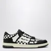 Amiri Checkered Skel Top Low Sneakers In Black