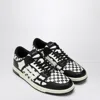 Amiri Checkered Skel Top Low Sneakers In Black