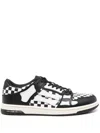 Amiri Low-top Checkered Pattern Rubber Sole Sneaker In Multi